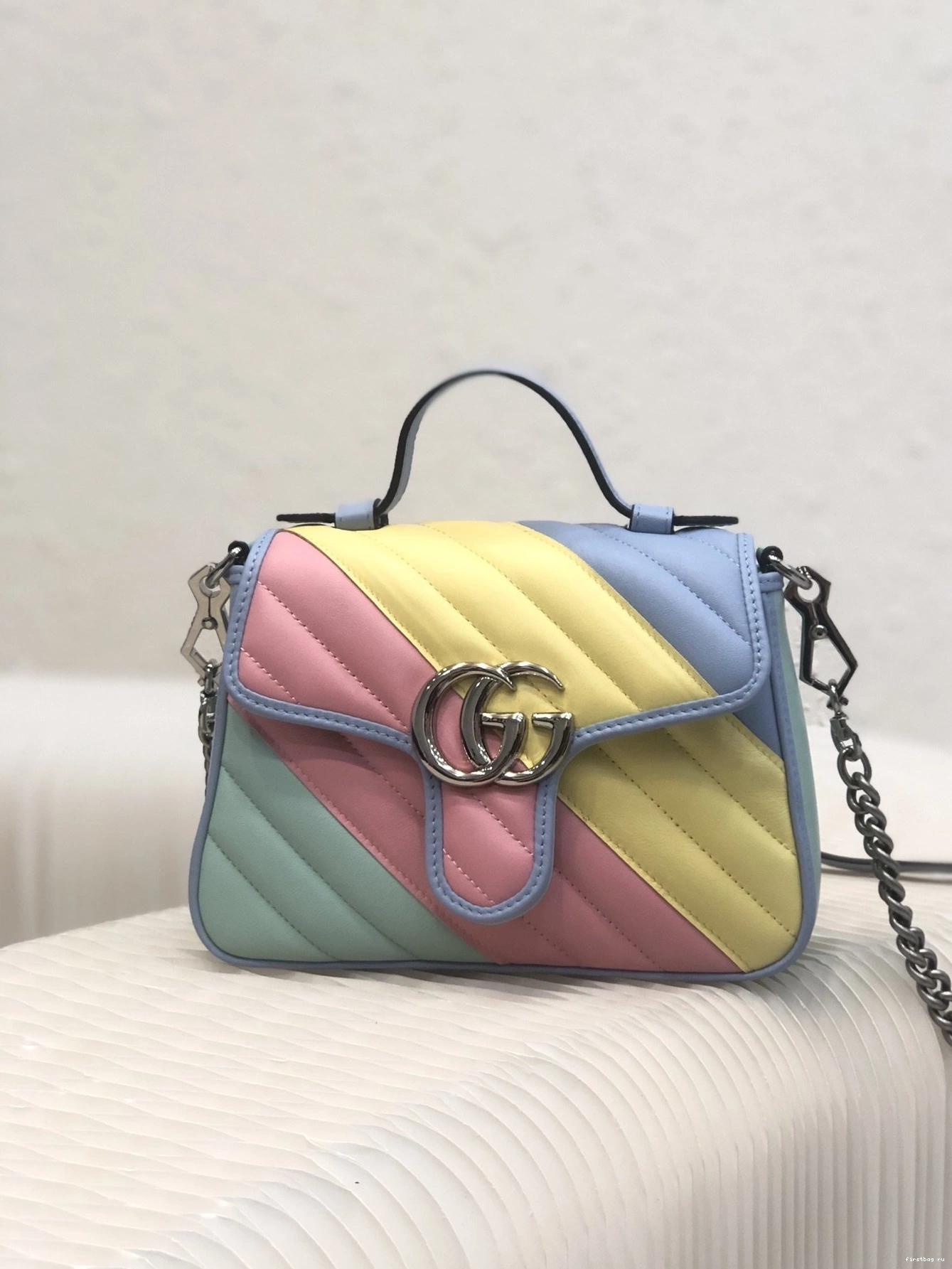 Firstbag ru GG top handle mini bag GUCCI Marmont 0710